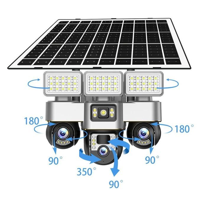 Triple Lens 4G Solar PTZ Camera